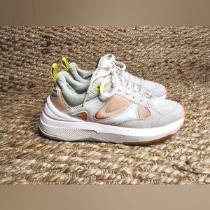 Zara multicolor lace up sneakers Women's 5.5 Chunky Casual Athletic Pastel Shoes